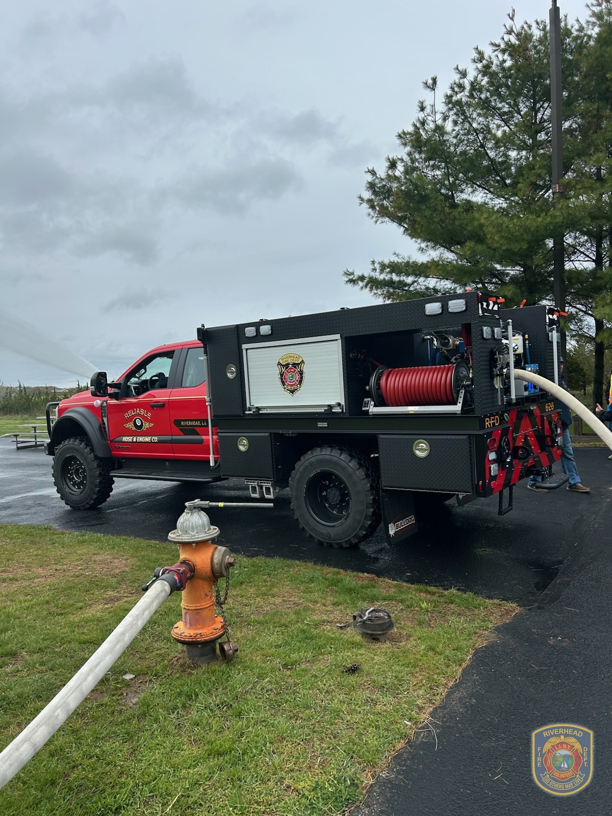 Riverhead firefighters training with BRAT 6-2-8